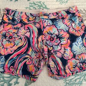 Lilly Pulitzer Vibrant Women's Jayne Shorts - Pink and Blue
